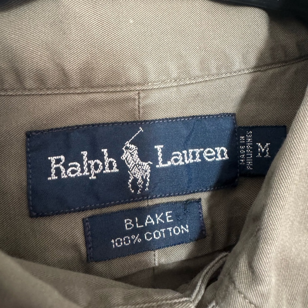 Ralph Lauren Blake Khaki Cotton Shirt